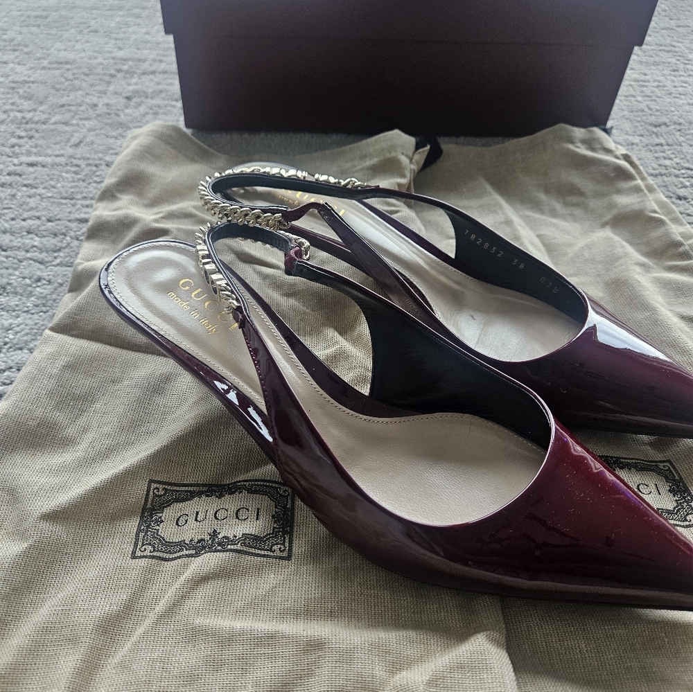 Gucci SIGNORIA Sling Backs - Picture 2 of 6